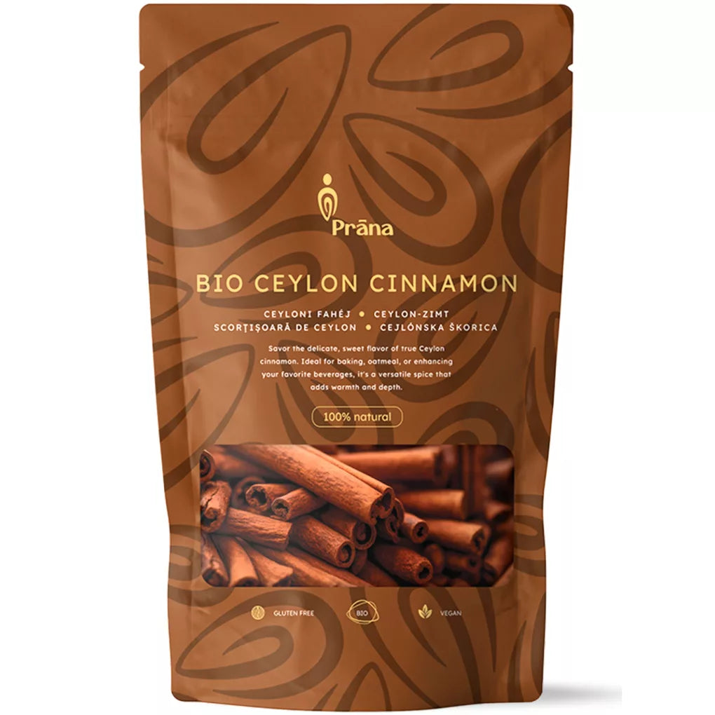 Prana Bio Ceylon Zimtpulver 125g – 100% Organisch