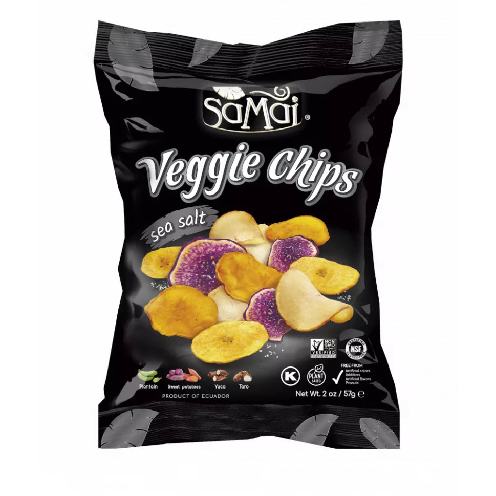 SAMAI Rainforest Veggie Chips Meersalz – 57g