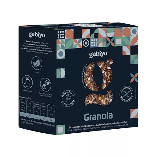 Gabiyo Granola Zartbitter-Haselnuss – 275g
