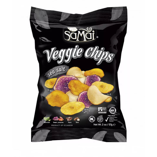 SAMAI Rainforest Veggie Chips Meersalz – 57g