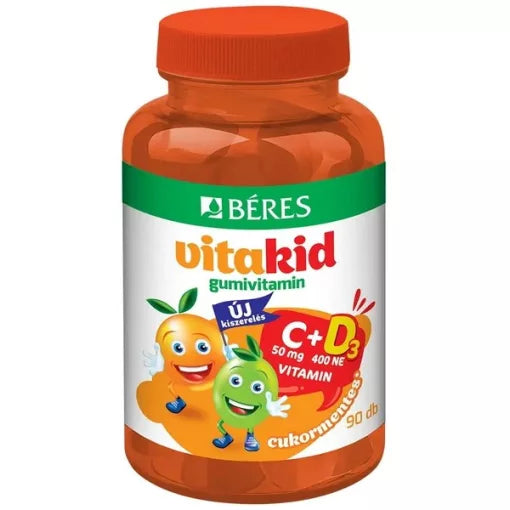 Béres VitaKid C+D3 Gummivitamin – Immunschutz mit Genuss für die ganze Familie 90 stück